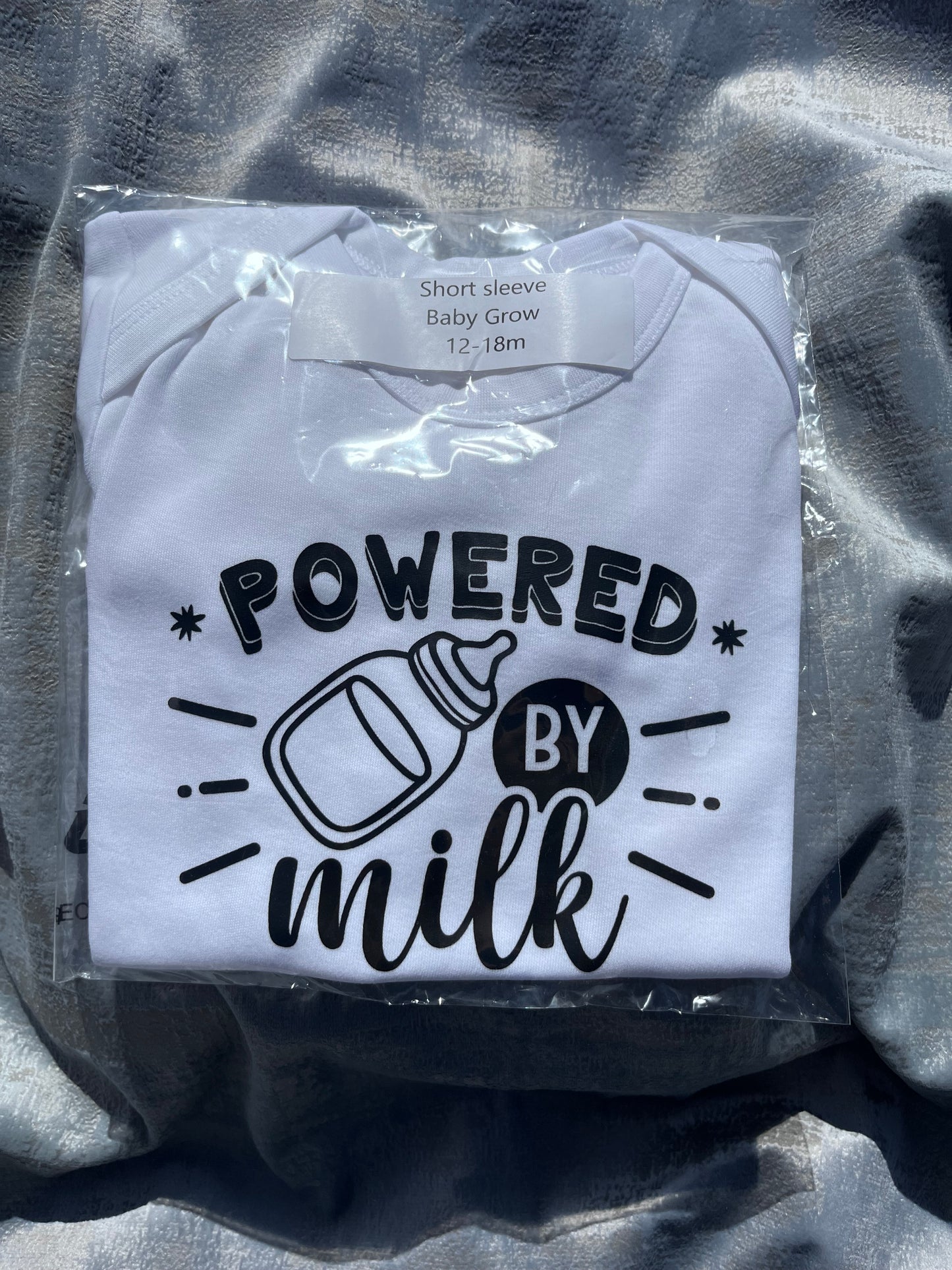 Short Sleeve White Babygrow