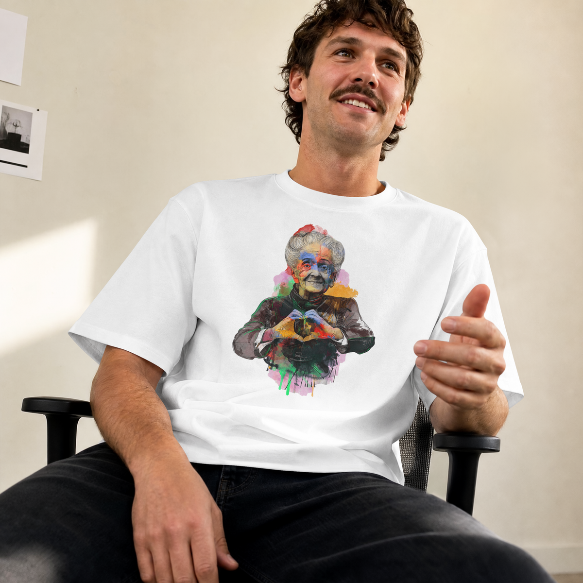 "Granny Loves you" Oversized T (unisex)