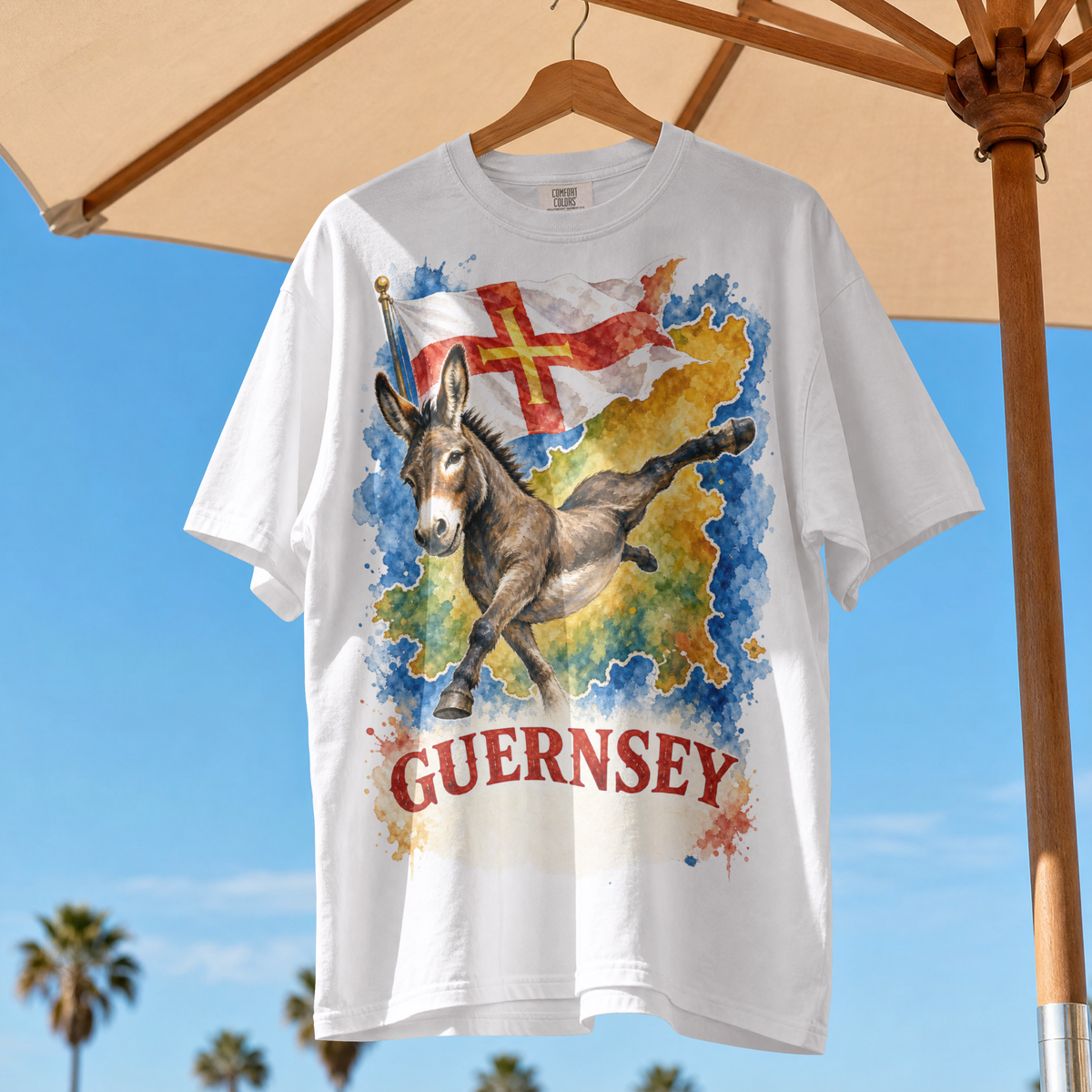 "Guernsey Donkey" Watercolour T