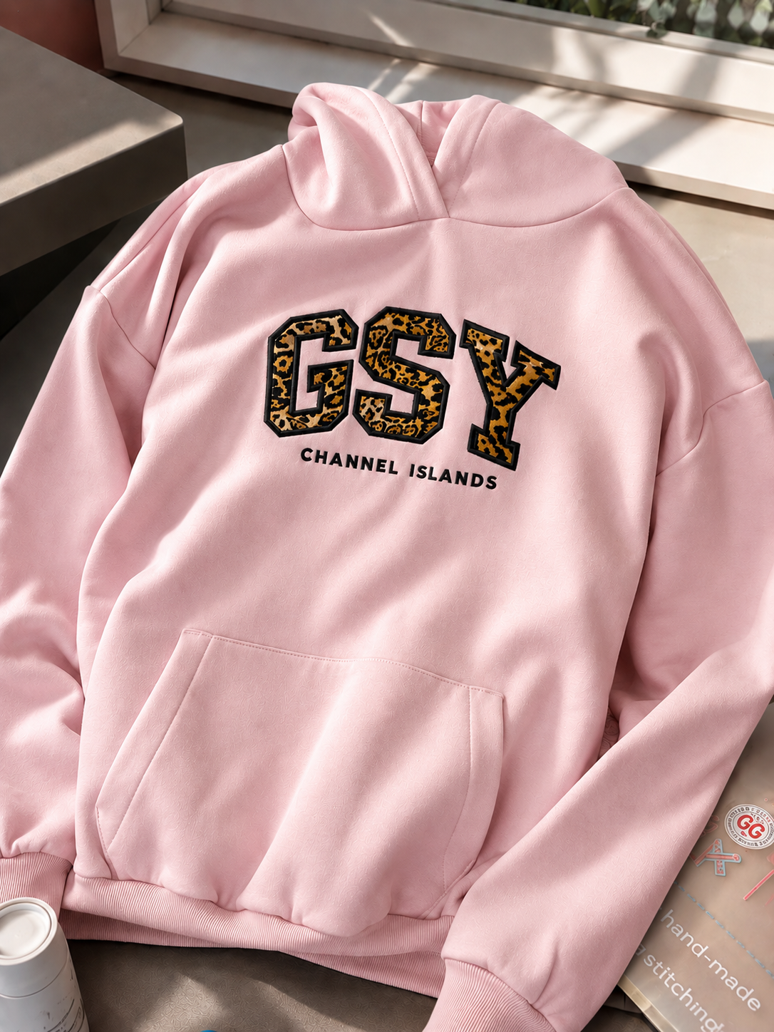 Guernsey Hood – Leopard Print Appliqué