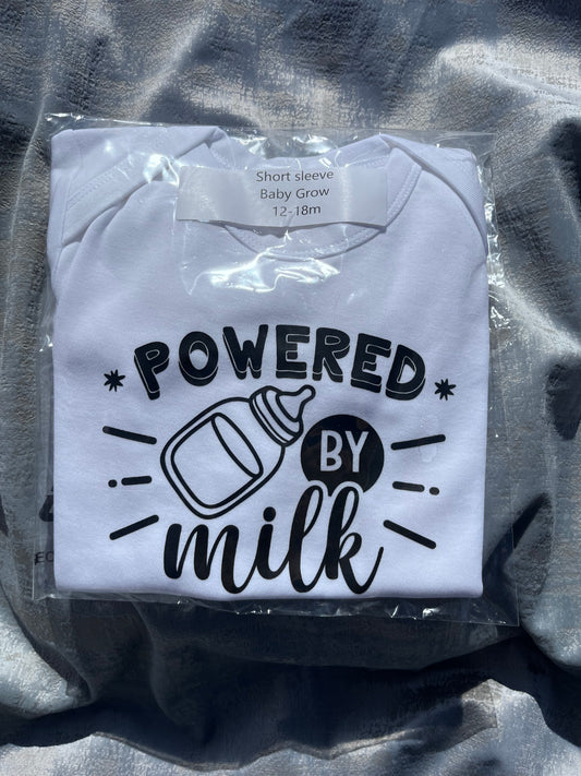 Short Sleeve White Babygrow