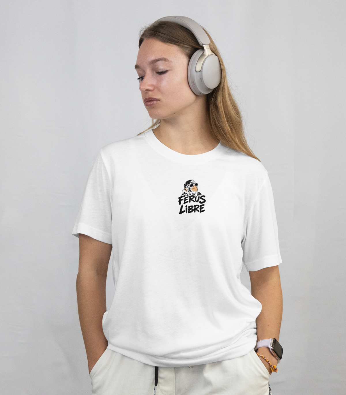 Ferus Libre Monkey Unisex Oversized T (White)