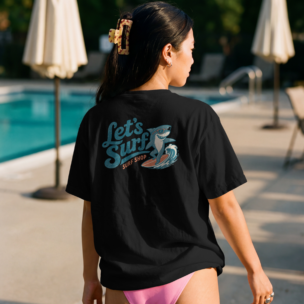 Lets Surf Unisex Oversized T