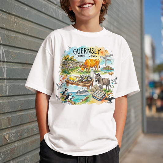 "Guernsey Goods" Unisex White T