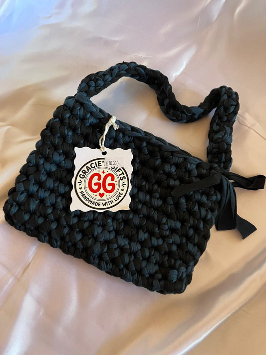 Black and teal bag